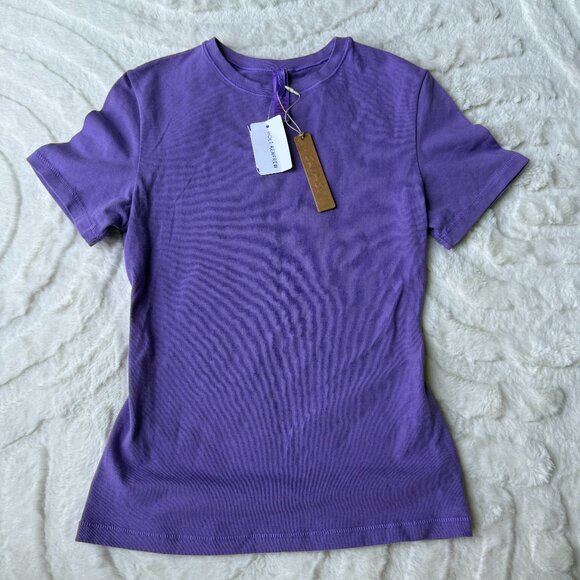 SKIMS Tops - Skims Cotton Jersey T-Shirt Ultra Violet Purple – Size S – NWT
